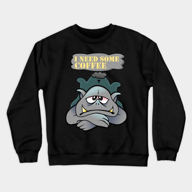 I need some coffee Crewneck Sweatshirt by Island Chef2